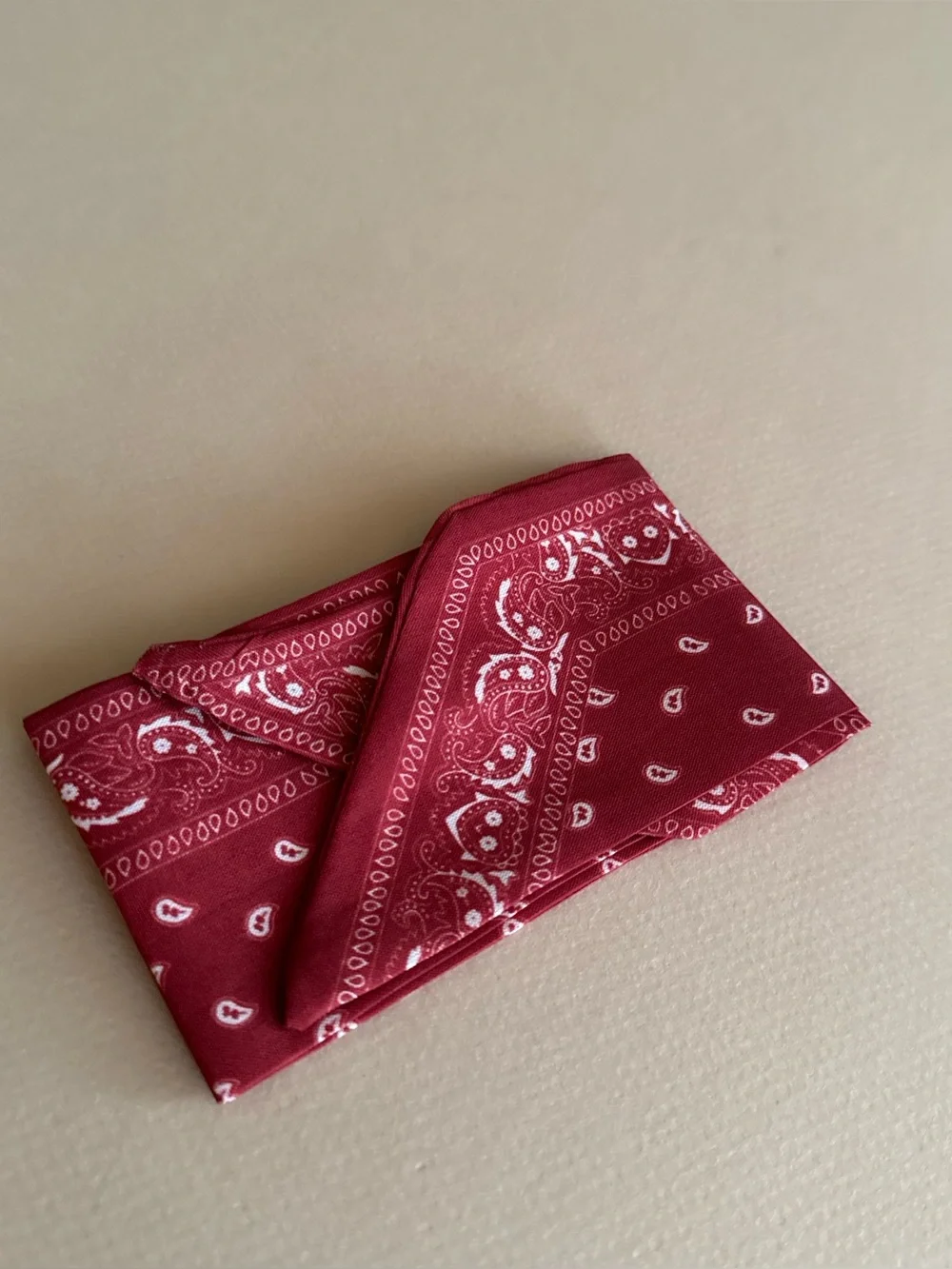 Red Paisley Scarf M1595